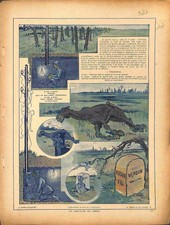 Camouflage aux Armées Périscope dans un Piquet de fil de fer Barbelé  1917 WWI