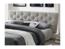 Tête de lit scandinave GUNILLA - Tissu - 160 cm - Beige