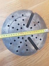 S plateau circulaire 200 mm  SCHAUBLIN W20  3 rainures T radiales tour 102 