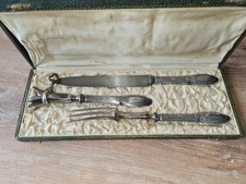 coffret service a découper  en argent