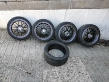Quatre Jantes alu PLATIN P61 8x18 5x108 ET45 avec pneu 205/45 ZR 16