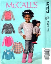 7273 PATRON  McCALL'S  6 CREATIONS SWEAT TEE SHIRT   2 AU 8 ANS