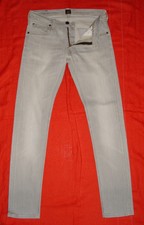 Jean Lee Skinny Stretch Gris Clair W30L32