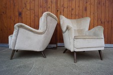 60er Vintage Fauteuil Rétro 2x Easy Chaise Danish Paire Lounge Mid-Century 4