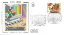 2001 - ENVELOPPE 1er JOUR FDC - N° 3373 - Le DISQUE COMPACT