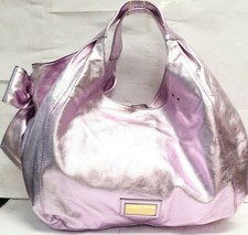 Valentino Metallic Light Purple Nuage Bow Tote Handbag