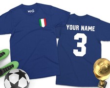 Italie Personnalisé Football T-Shirt Nom Numéro Cadeau