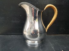 Broc/ pichet Métal Argenté Osier tressé Style XVIIIeme 