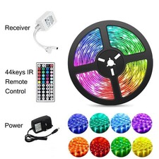 LOT DE 3: 2x 10m + 5m LED Bandes Lumineuses RGB Lumière Changement De couleurs