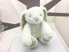 Atmosphera lapin peluche blanc avec scratch sans plaid  41 cm environ