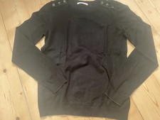 Pull femme Camaieu, noir, bordures dorées, T.M