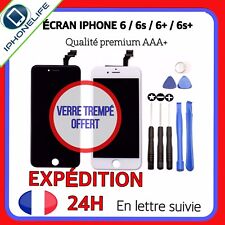 ECRAN LCD IPHONE 6 / 6 Plus / 6S / 6S Plus NOIR/BLANC+VITRE TACTILE SUR CHASSIS