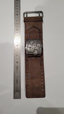 Montre Guess gothique cuir vintage steampunk bracelet de force