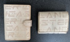 AUTHENTIQUES LANCASTER TOILE ET CUIR - 1 PORTEFEUILLE ET 1 PORTE-MONNAIE