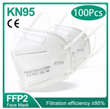 Masques Protections FFP2 (100 Pièces) (Coloris Blanc)