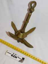 JOLIE PETIT MODELE REDUIT ANCRE EN BRONZE / DECO MARINE SYMPA / IDEE CADEAU ....