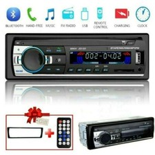1DIN HD Autoradio Bluetooth Voiture Stéréo  Lecteur USB FM AUX-IN FR MP3 MP5