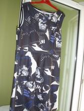 robe femme Anna field taille 44 F sans manches  gris bleu blanc taupe tbe