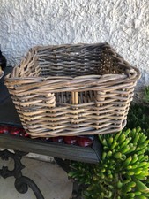 panier tiroir rangement rotin tressé