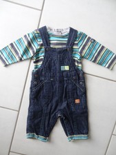 ENSEMBLE 2 PIECES salopette tee shirt ORCHESTRA GARCON 3 MOIS  TBE