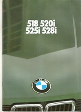 BMW E28 - 518 520i 525i 528i - 1982 / catalogue brochure prospekt katalog