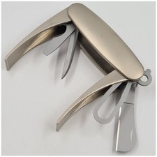 Couteau fantaisie PAT.P. 5 pièces tout métal satiné Pocket knife