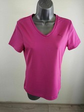 Haut femme PUMA Rose Fitness Serré Ajusté Gym Entraînement Running T shirt top UK 12