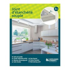 2 x 3 Mètres de Joint d’étanchéité plan de travail cuisine blanc facile à poser