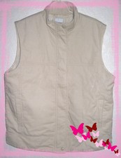 Veste sans manches CAMAIEU T. 2 ou 38/40 beige 