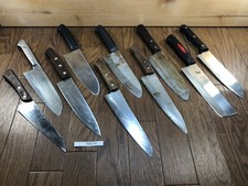 Endommagé Lot De Japonais de Chef Cuisine Couteaux Hocho Ensemble De Japon KB278