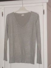 Pull col V gris Camaieu taille 2 ou 38