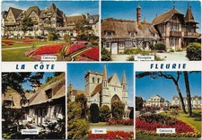 CPSM - LA COTE FLEURIE - CARTE MULTIVUES - CABOURG - HOULGATE - DIVES