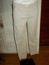  PANTALON  coton beige rayé stretch ARMANI JEANS W28 36/38FR taille basse 19vh9