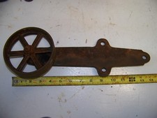 VINTAGE ANTIQUE BARN DOOR  ROLLER new york old .HARDWARE HANGERS SLIDING