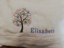 Serviette de toilette blanche Brodée Elisabeth