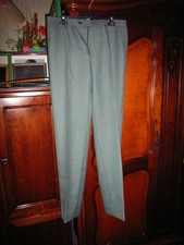pantalon droit pied de poule gris/bleu EURAL T42