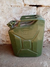 Vintage Déco garage bidon tôle jerricane armée jeep ancien 