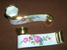 Lot de 2 Porte couverts en porcelaine de Limoges