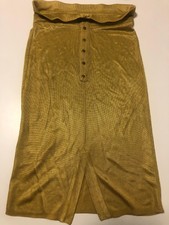 ALAIA,tres belle jupe vintage,couleur moutarde,taille S