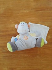 O/ Doudou Sucre D'orge Singe Cajou Mouchoir Beige Vert Orange Jaune