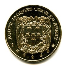 18 BOURGES Route Jacques Coeur, Anges et blason, 2012, Monnaie de Paris