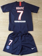 PARIS SAINT-GERMAIN Maillot + Short Football n°7 MBAPPE T.Enfant 8 Ans PSG
