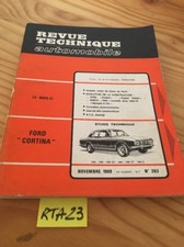 Ford Cortina 1300 1500 1600 GT E Revue Technique Automobile RTA ETAI 1969