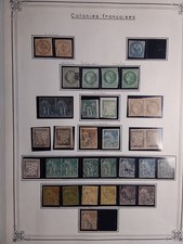 BEAU LOT TIMBRES ANCIENS COLONIES FRANÇAISES 