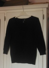 Pull noir manches 3/4 H&M taille M ou 38