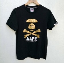 Aape A BATHING APE Métallique Camouflage OS Croisés T-Shirt Court Manche Noir /