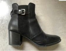 Bottines à talons LH cuir noir & daim pointure 38 