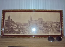 ANCIEN CADRE AVEC LITHOGRAPHIE EN COULEUR/DEBUT XXéme/LILLE-FAIDHERBE- THEATRE 