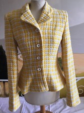Jolie veste SINÉQUANONE taille 36/38 blanc jaune en TBE.