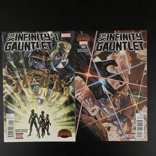 (2015) THE INFINITY GAUNTLET #1 2 NM THANOS NOVA GUARDIANS SECRET WARS 1st Print